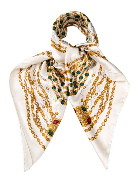 Chanel silk scarves for women